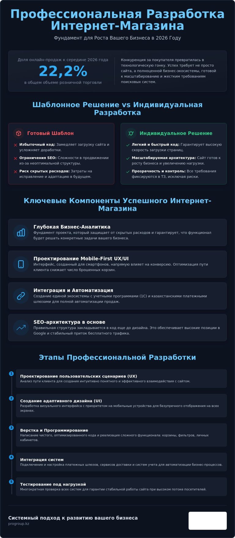 разработка интернет магазина под ключ